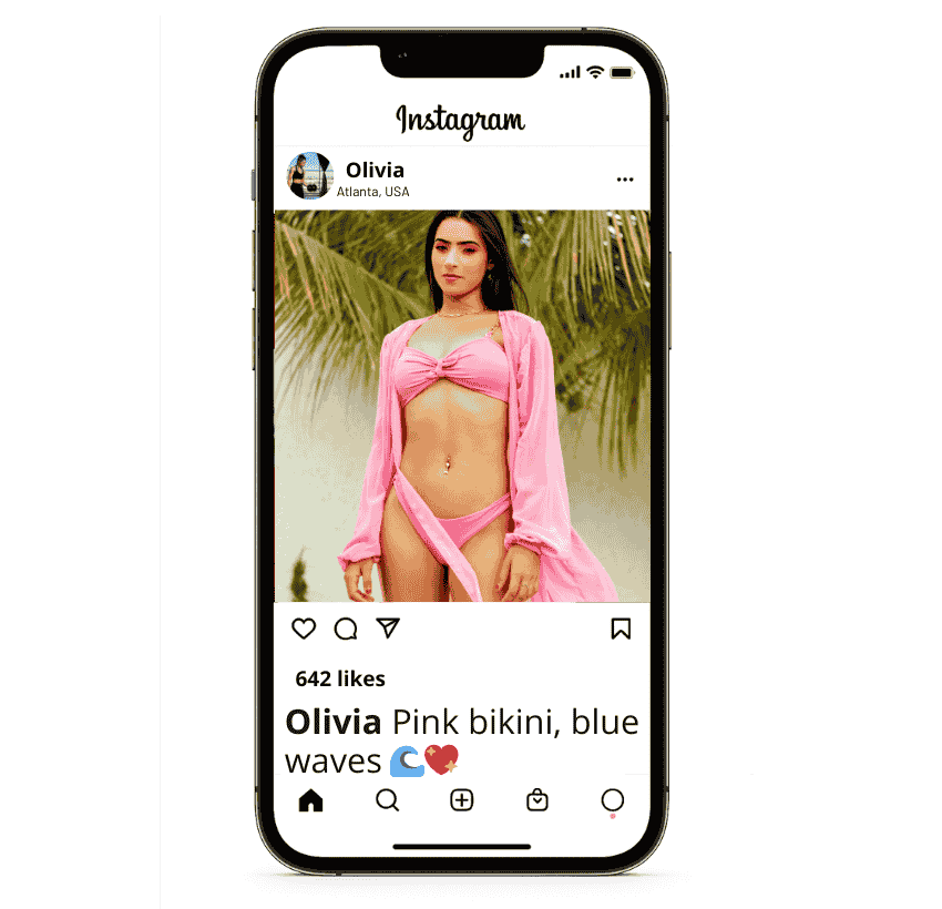 Pink Bikini Captions for Instagram