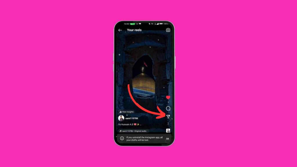 Marche à suivre pour savoir qui a partagé votre article sur Instagram Reels