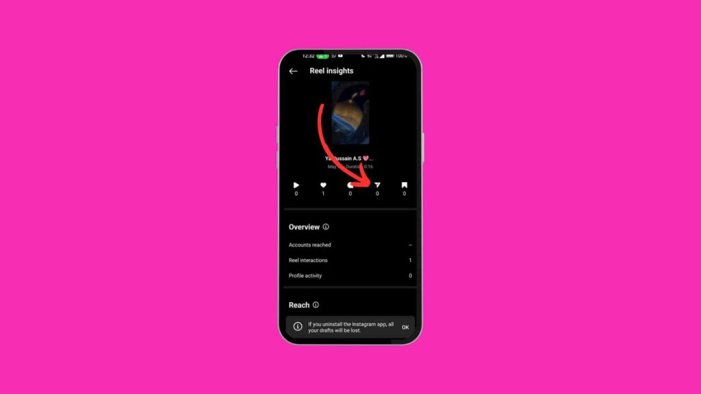 Marche à suivre pour savoir qui a partagé votre article sur Instagram Reels
