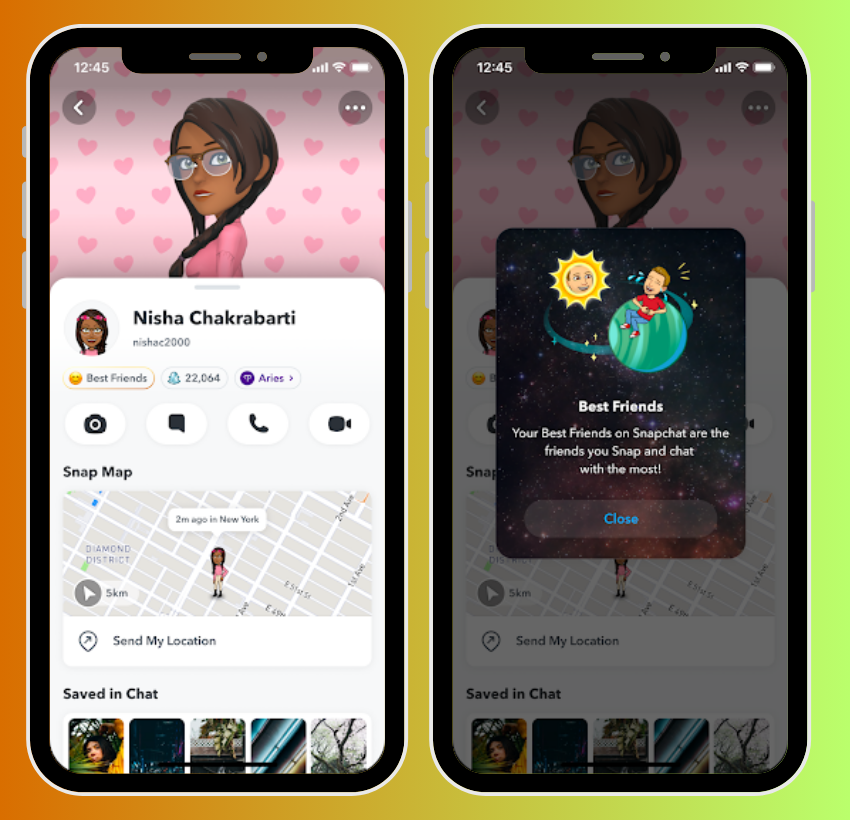 Ajouter frined dans le système solaire de snapchat