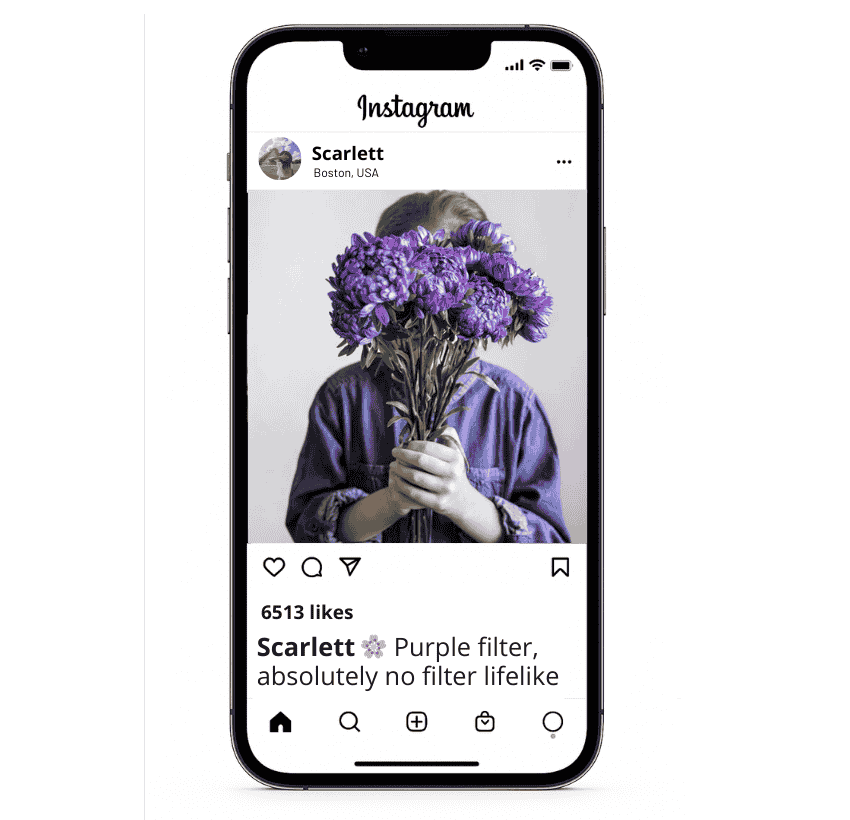 Aesthetic Purple Hues Instagram Captions