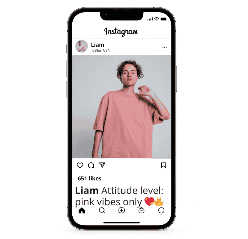 Attitude Pink Captions for Instagram