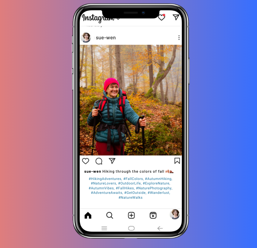 Adventure Captions for hiking