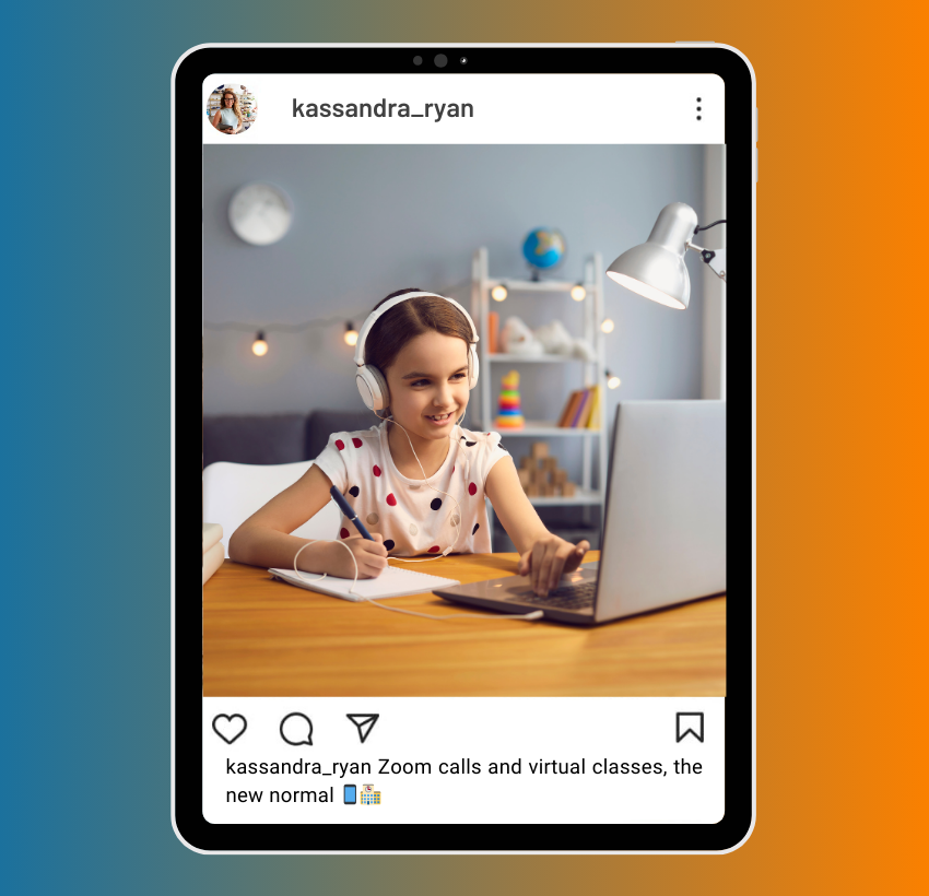 Back to School Virtual Learning Captions