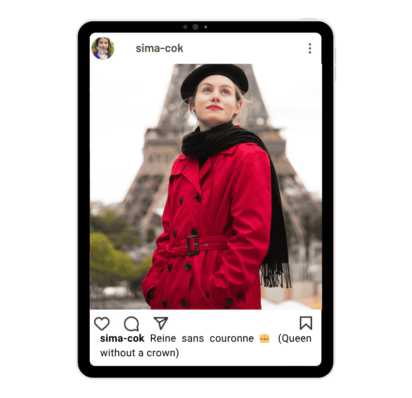 Baddie Instagram Captions in French