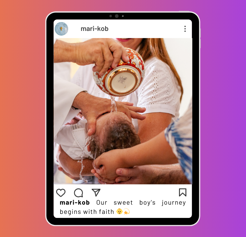 Leyendas de bautizo para bebé Instagram