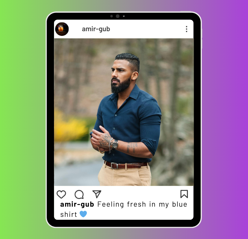 Blue Shirt Captions for Instagram