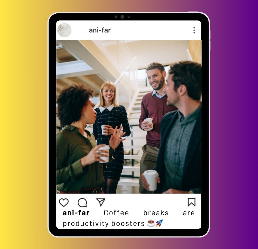 Coffee Break Captions for Instagram