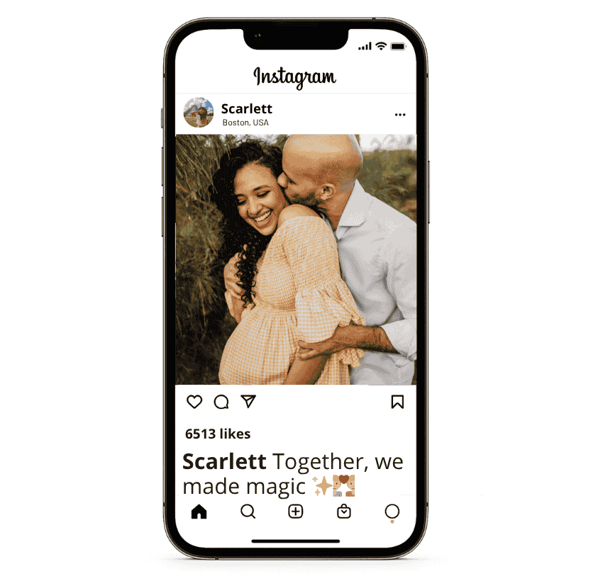 Didascalie per le foto di maternità di coppia per Instagram