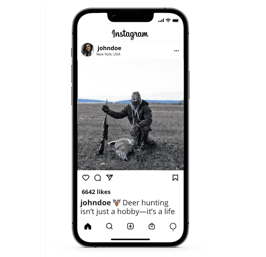 Hirschjagd Instagram Bildunterschriften