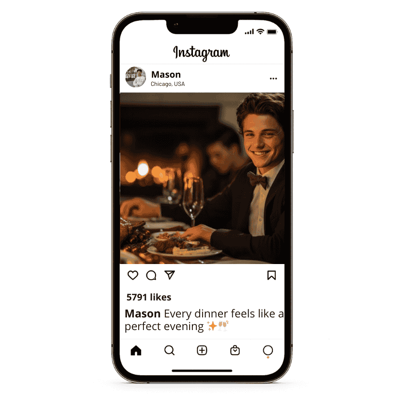 Dinner Restaurant Captions for Instagram