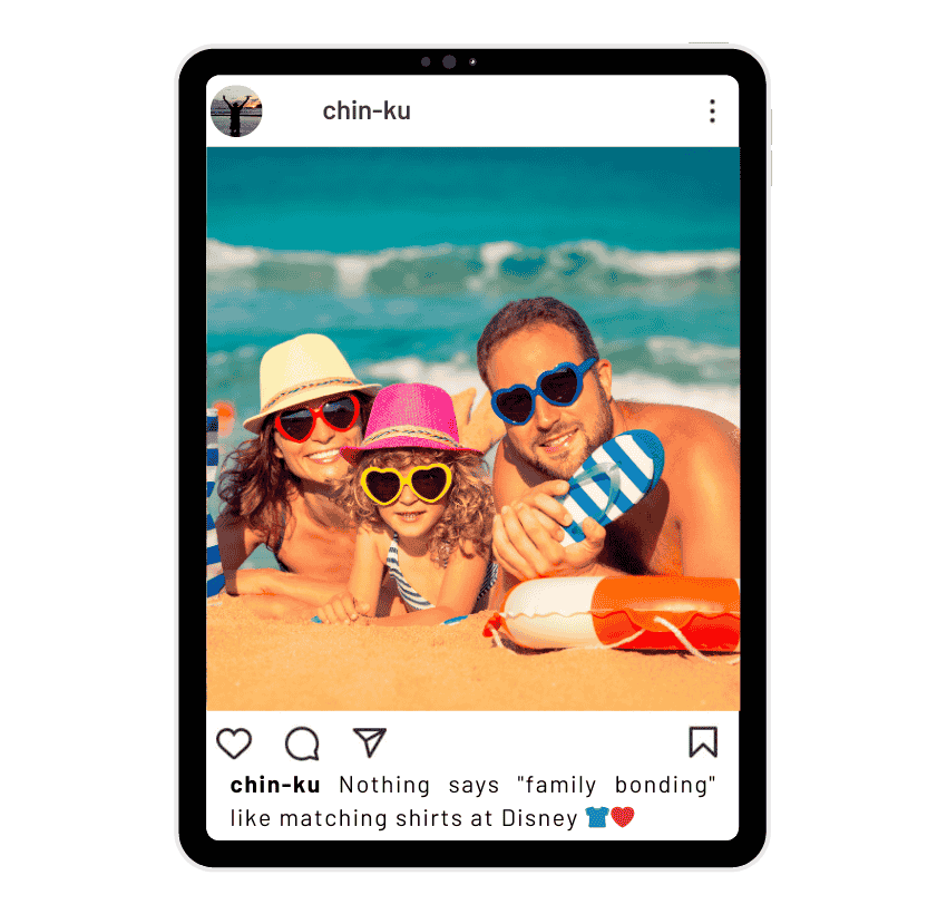 Disney Instagram Captions with Family