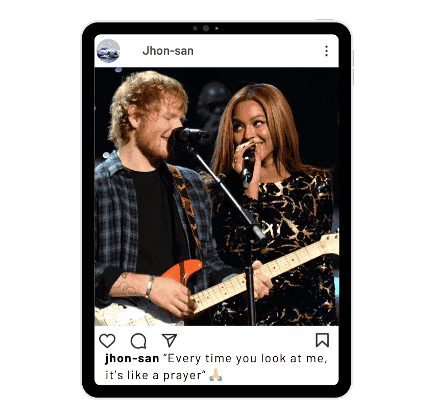 Ed Sheeran Lyrics Captions for Instagram