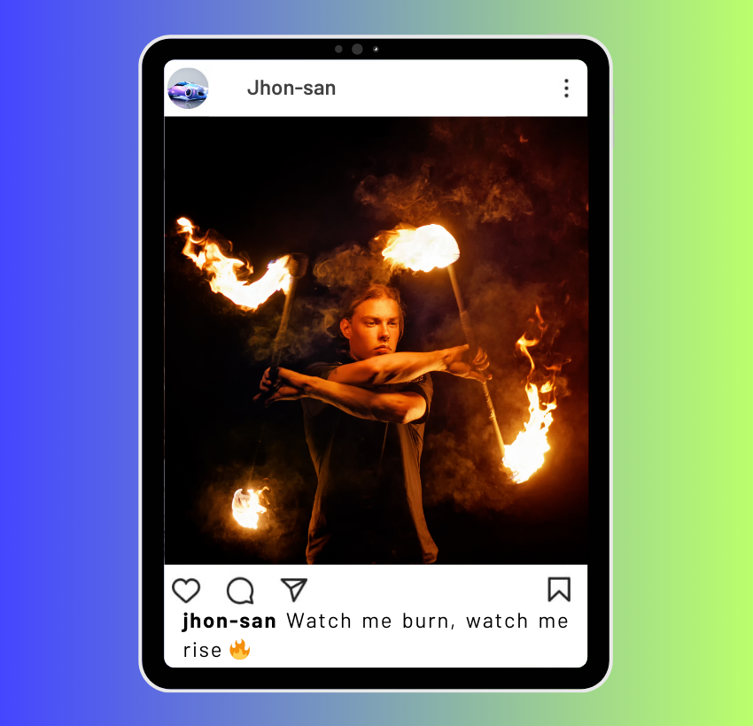 Fire Captions for Instagram for Boys