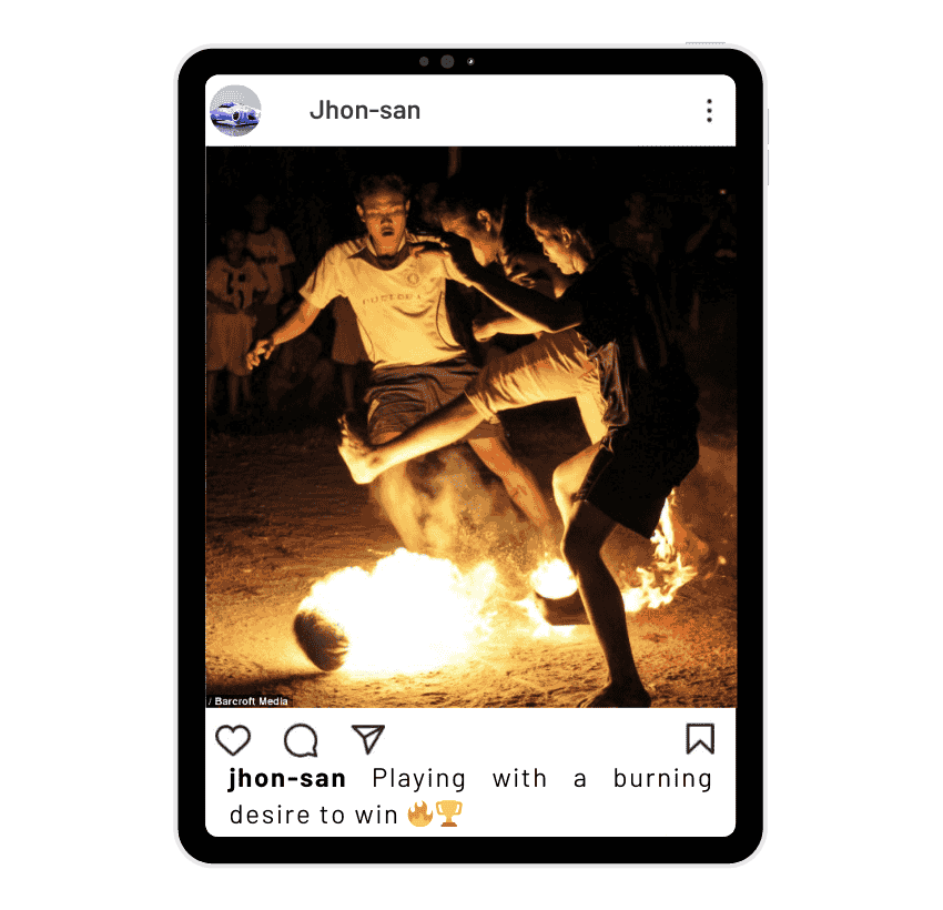 Fire Football Instagram Captions
