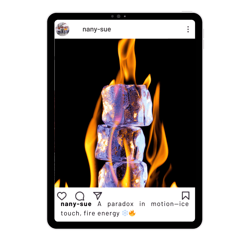 Fire and Ice Instagram Captions