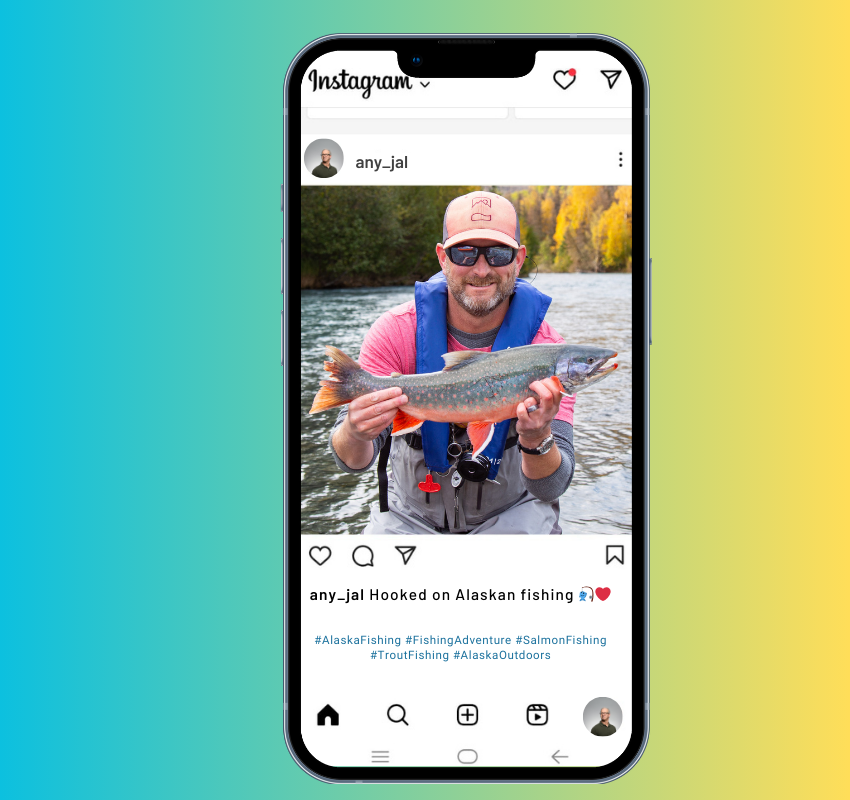 man holding fish