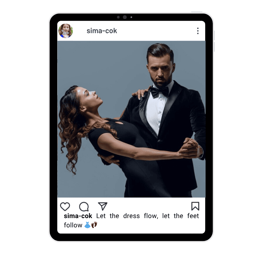 Legendas de danças formais para Instagram