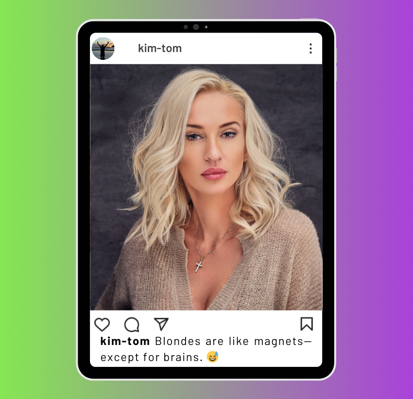 Funny Blonde Hair Captions for Instagram (1)