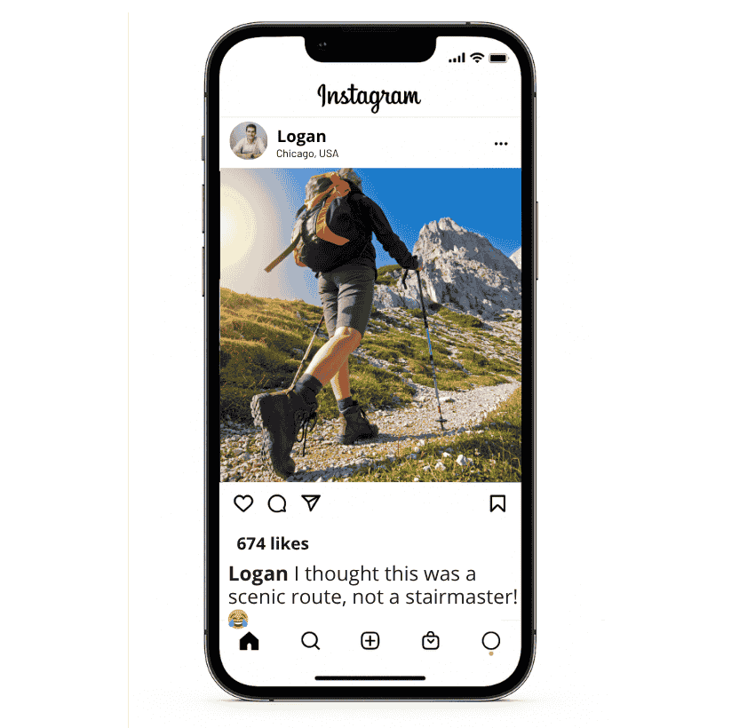 Legendas engraçadas de caminhadas para Instagram