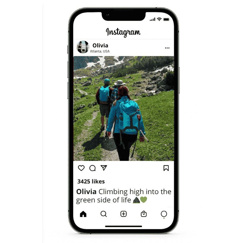 Green Mountain Captions for Instagram
