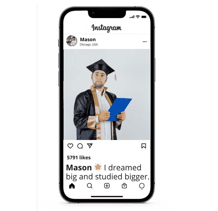 Des légendes de masters inspirantes pour Instagram