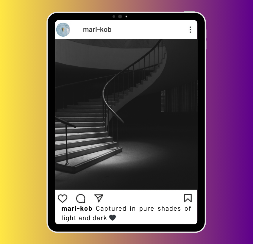 Instagram Captions for Black and White Filter