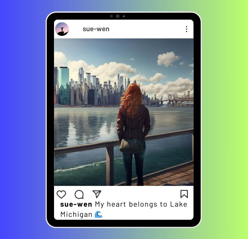 Lake Michigan Captions