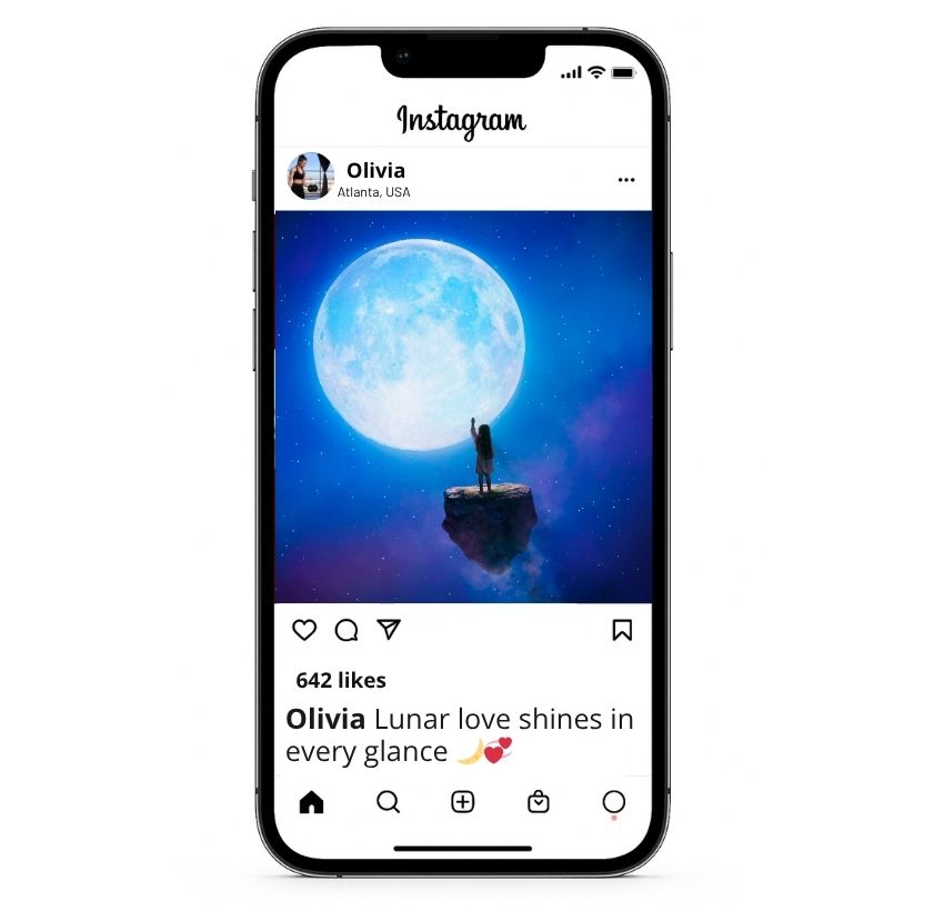 Subtítulos de Love Moon para Instagram