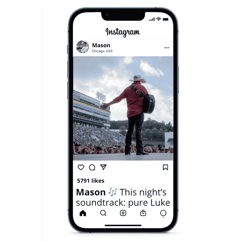 Luke Combs Concert Instagram Captions