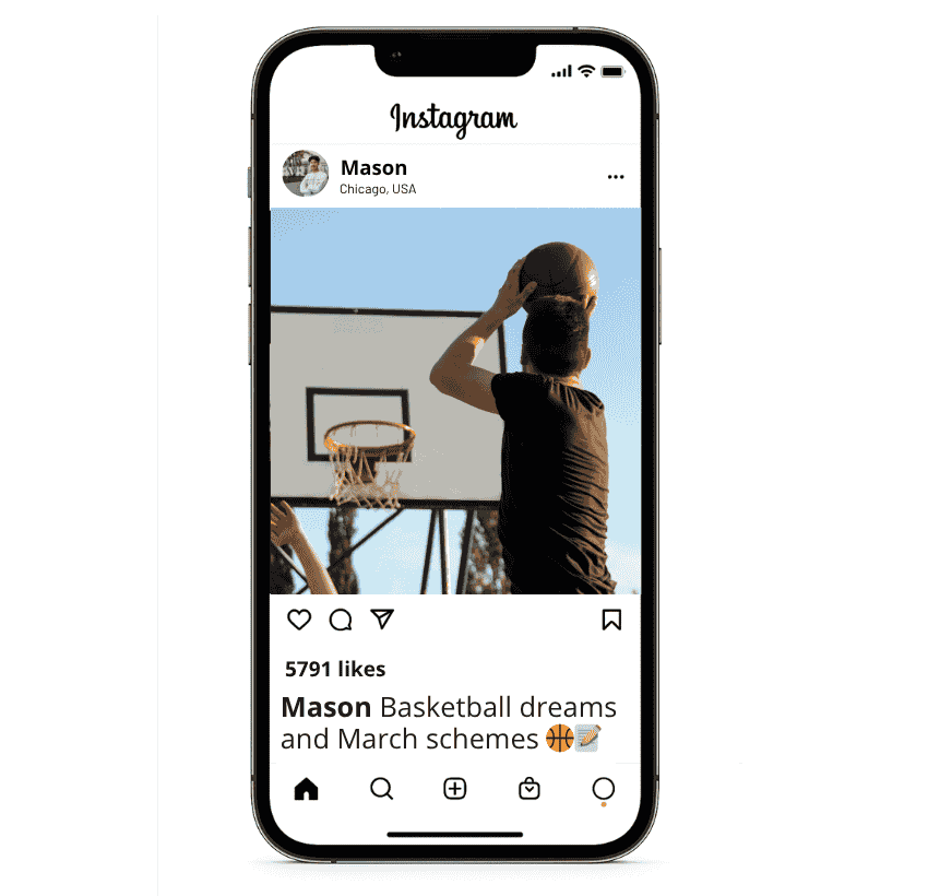 March Madness Instagram Didascalie