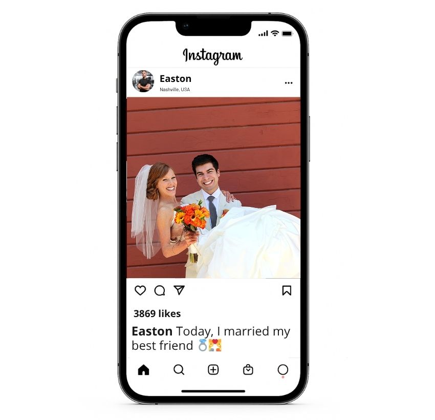 Didascalie del giorno del matrimonio per Instagram