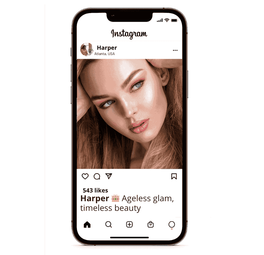 Didascalie per il trucco della pelle matura per Instagram