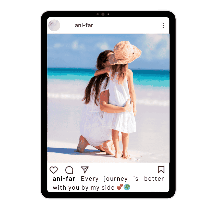 Leyendas de viajes de madre e hija para Instagram