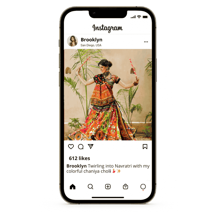 Navratri Outfit Captions for Instagram