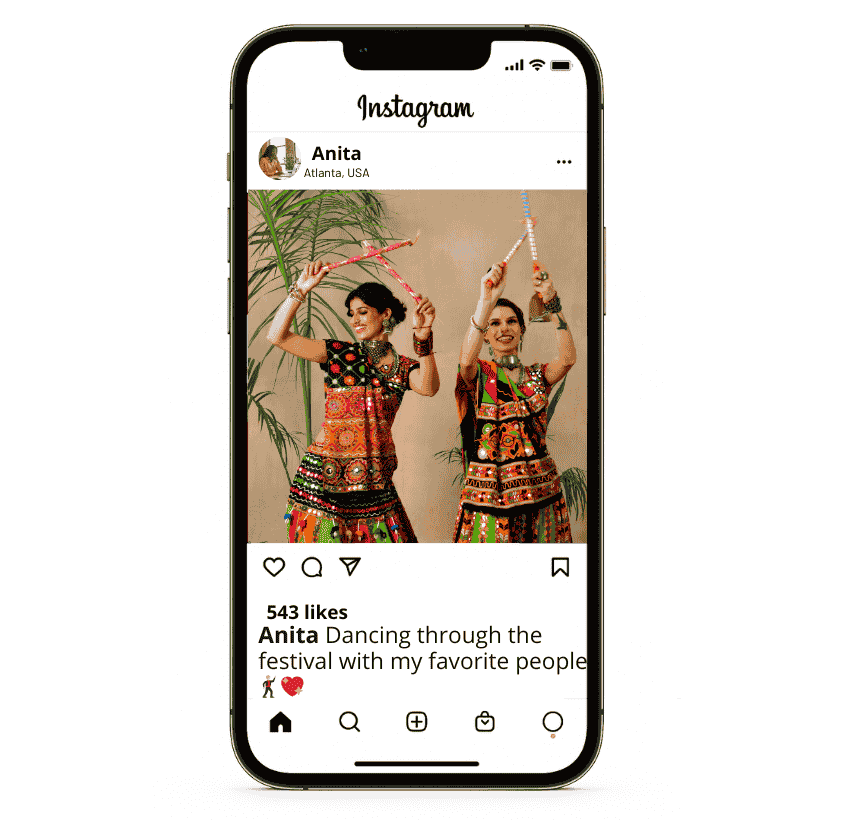 Navratri with Friends Captions for Instagram