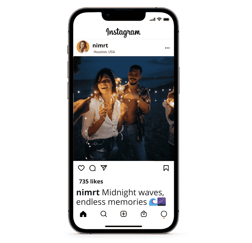Night Beach Captions for Instagram