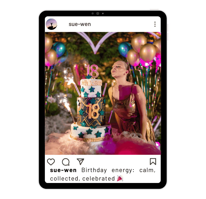 Nicht Cringe Geburtstag Beschriftungen für Instagram