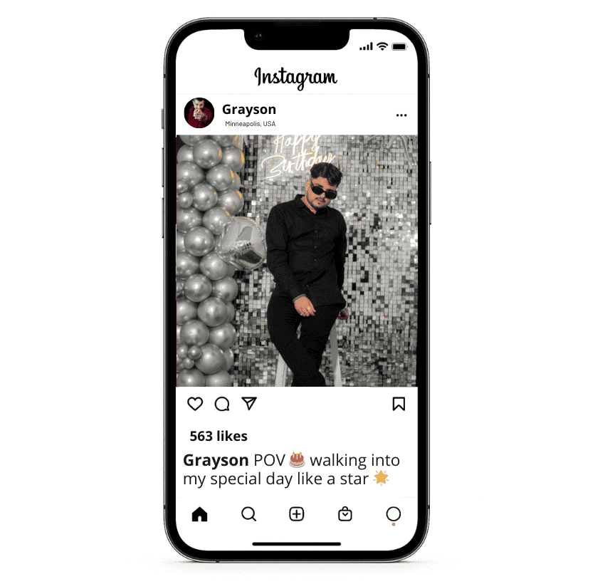 Didascalie di compleanno POV per Instagram
