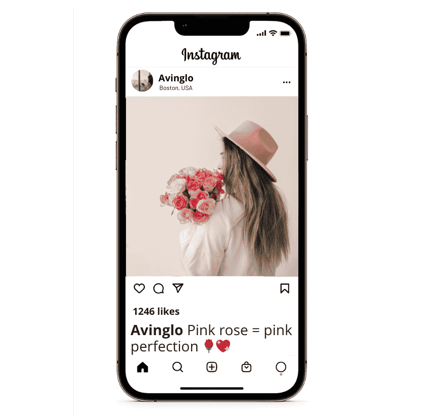 Pink Rose Captions for Instagram