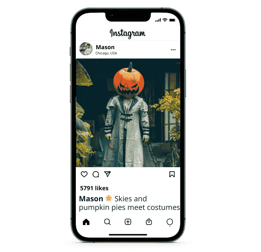 Pumpkin Costume Instagram Captions