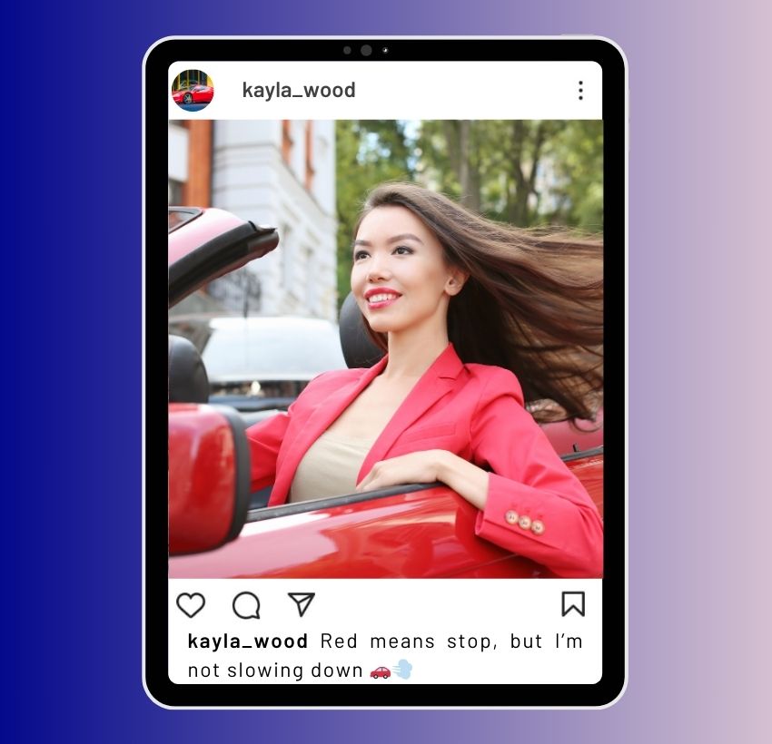 Red Car Captions for Instagram