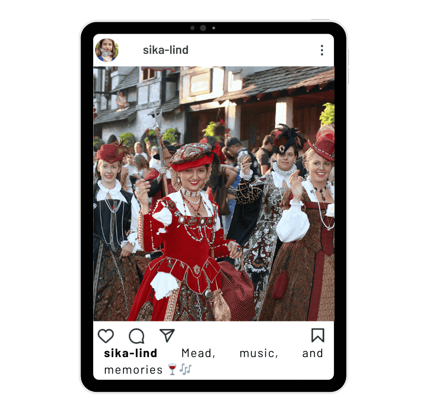 Renaissance Fair Instagram Captions