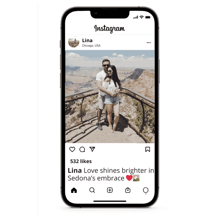 Sedona Romantic Instagram Captions
