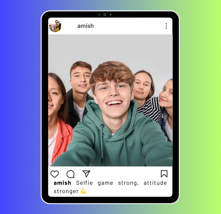 Selfie Cool Instagram Captions for Boys