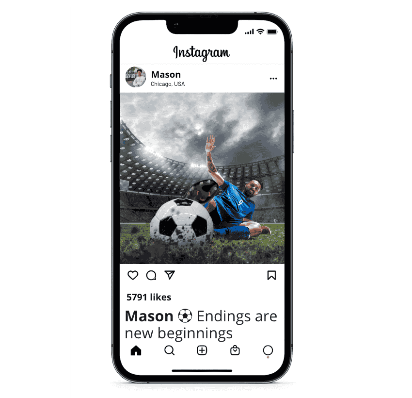 Legendas de futebol sênior para o Instagram