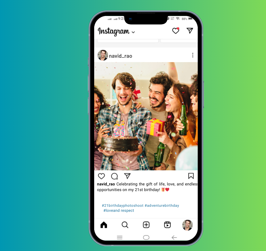 man happy with friends