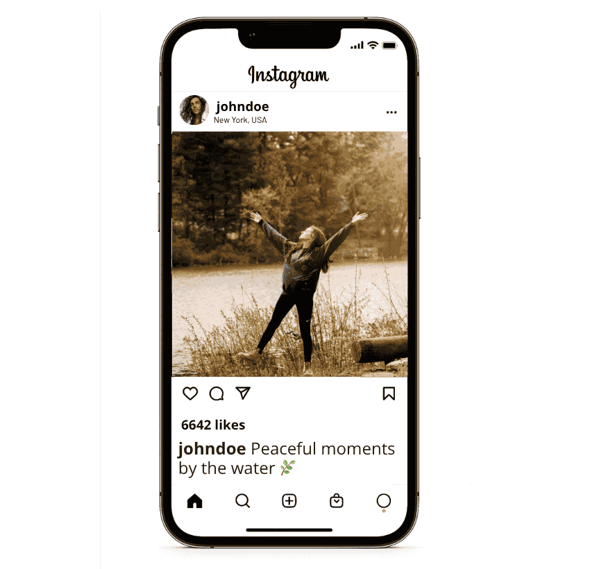 Légendes des lacs courts pour Instagram