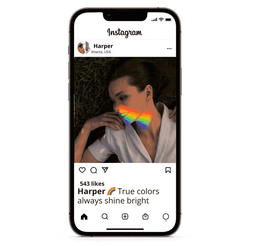 Short Rainbow Captions for Instagram