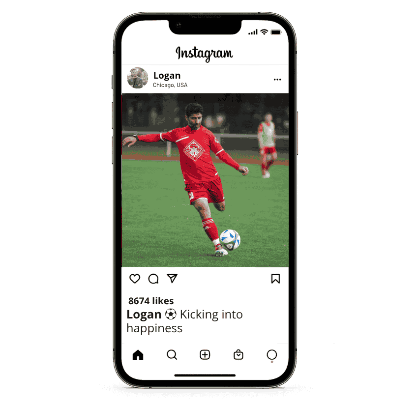 Legendas curtas de futebol para Instagram